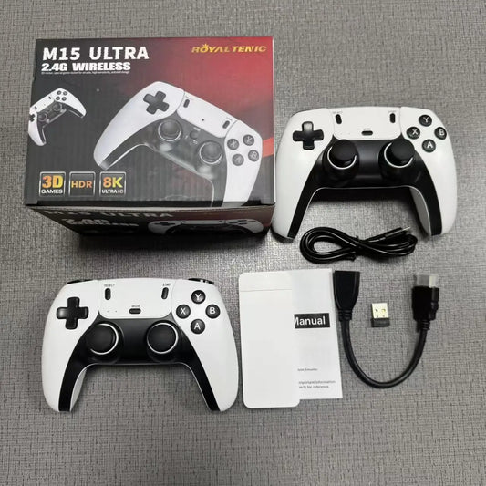 Game Stick M15 Ultra 4K - 50.000+ Jogos e 2 Controles Sem Fio