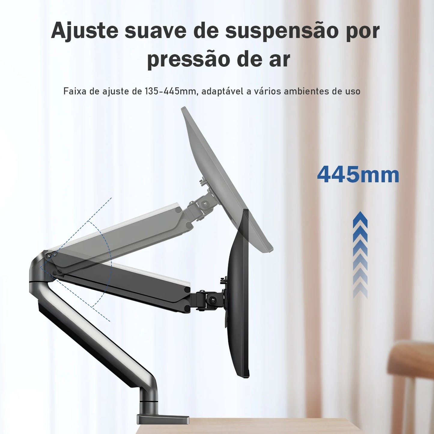 Suporte de monitor com braço articulado para mesa!