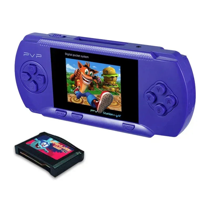 Console de jogos portátil com 900.000 jogos retrô integrados - Player de videogame portátil de 2,4 polegadas, com saída AV, sistema de jogos eletrônico