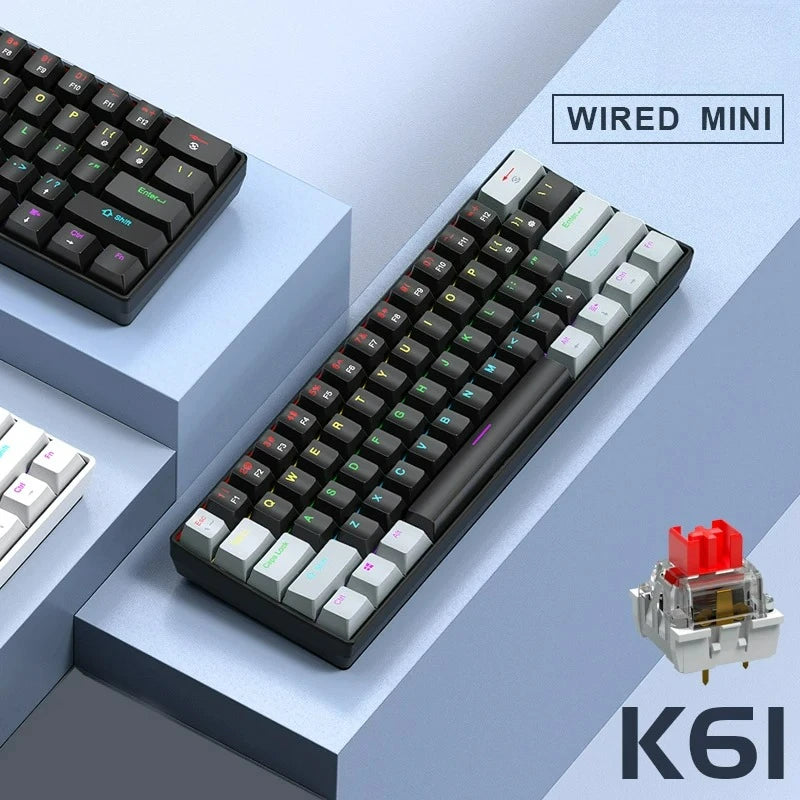 Teclado Mecânico K61 (60%)