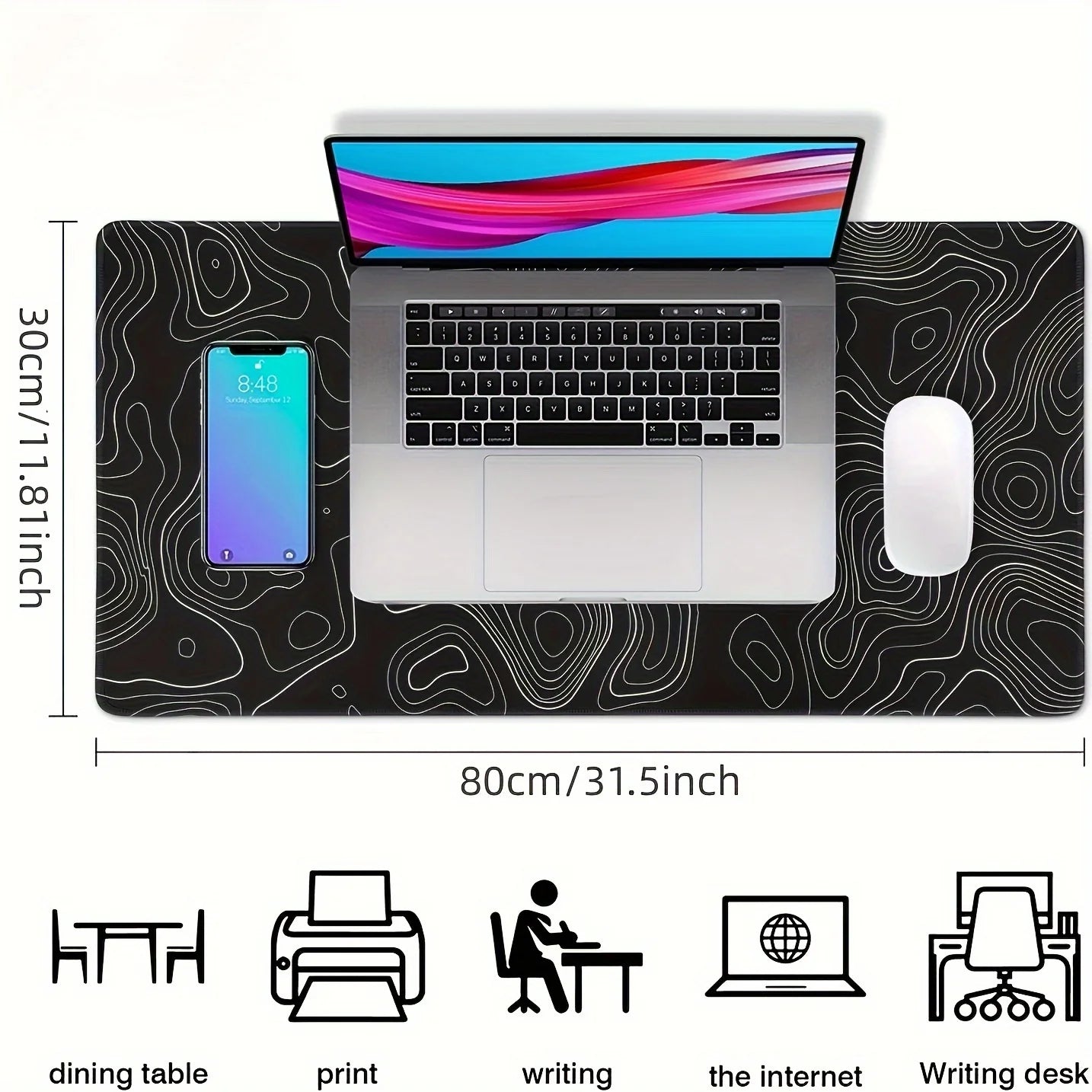 Mousepad Gamer Gigante Strata Edition - Superfície Speed e Base Antiderrapante